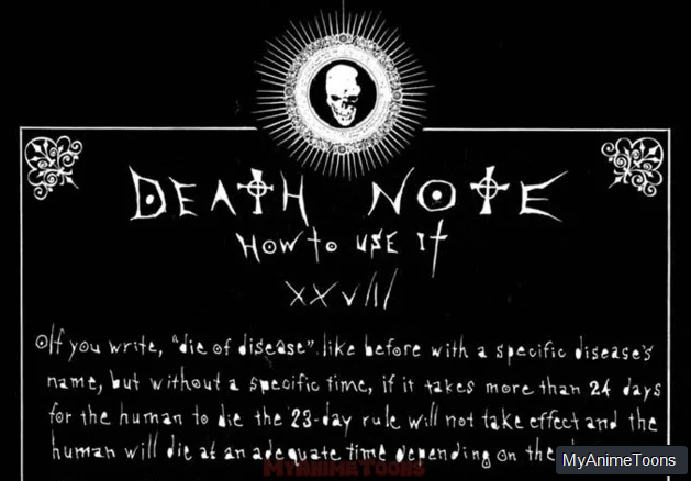 Breaking the 23 Day Rule Death Note