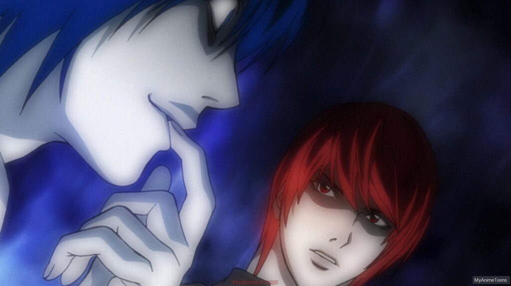 Death Note Blue Red Color Characters