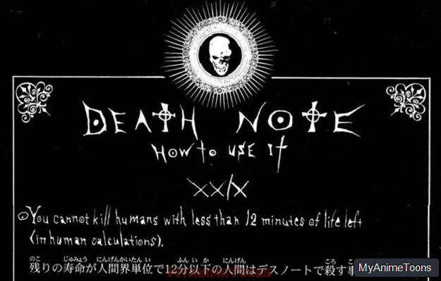 Inability to Alter Immediate Deaths Rule Death Note