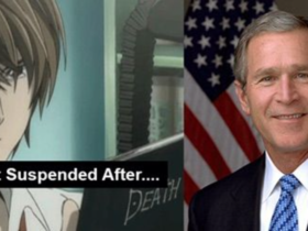 Student Suspended President Bush Death note