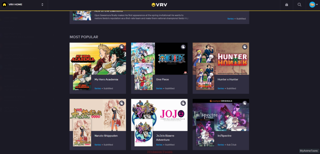 VRV Anime Show